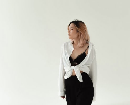 Blouse over Bralette